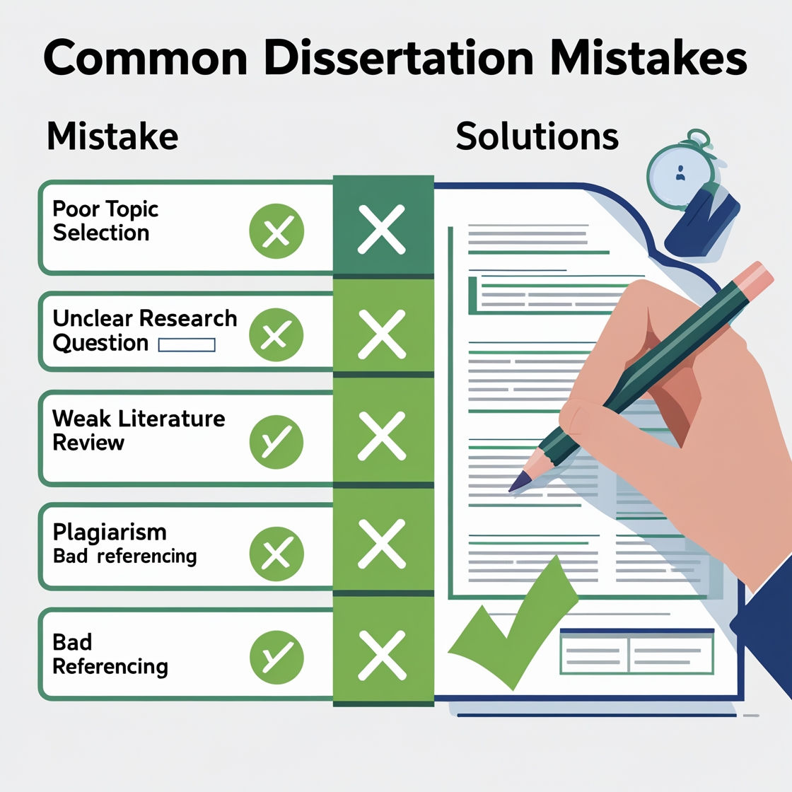 Most Frequent Dissertation Mistakes